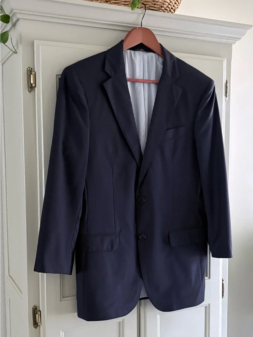BROOKS BROTHERS Explorer Madison Fit Navy Blue 2 Button Blazer Suit | 36 Short